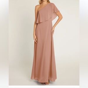 Azazie Lizzy Bridesmaid Dress A6 in Champagne Rose